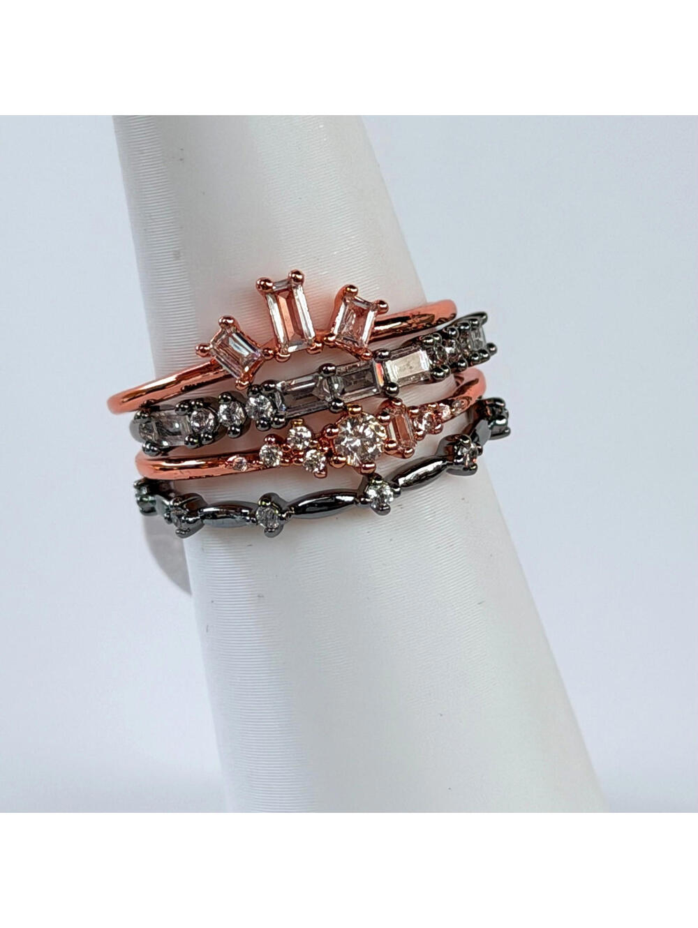 Bomb Party Delicates Sz 8 "Stars Breathing Softness Into Night" Rose Gold & Hema